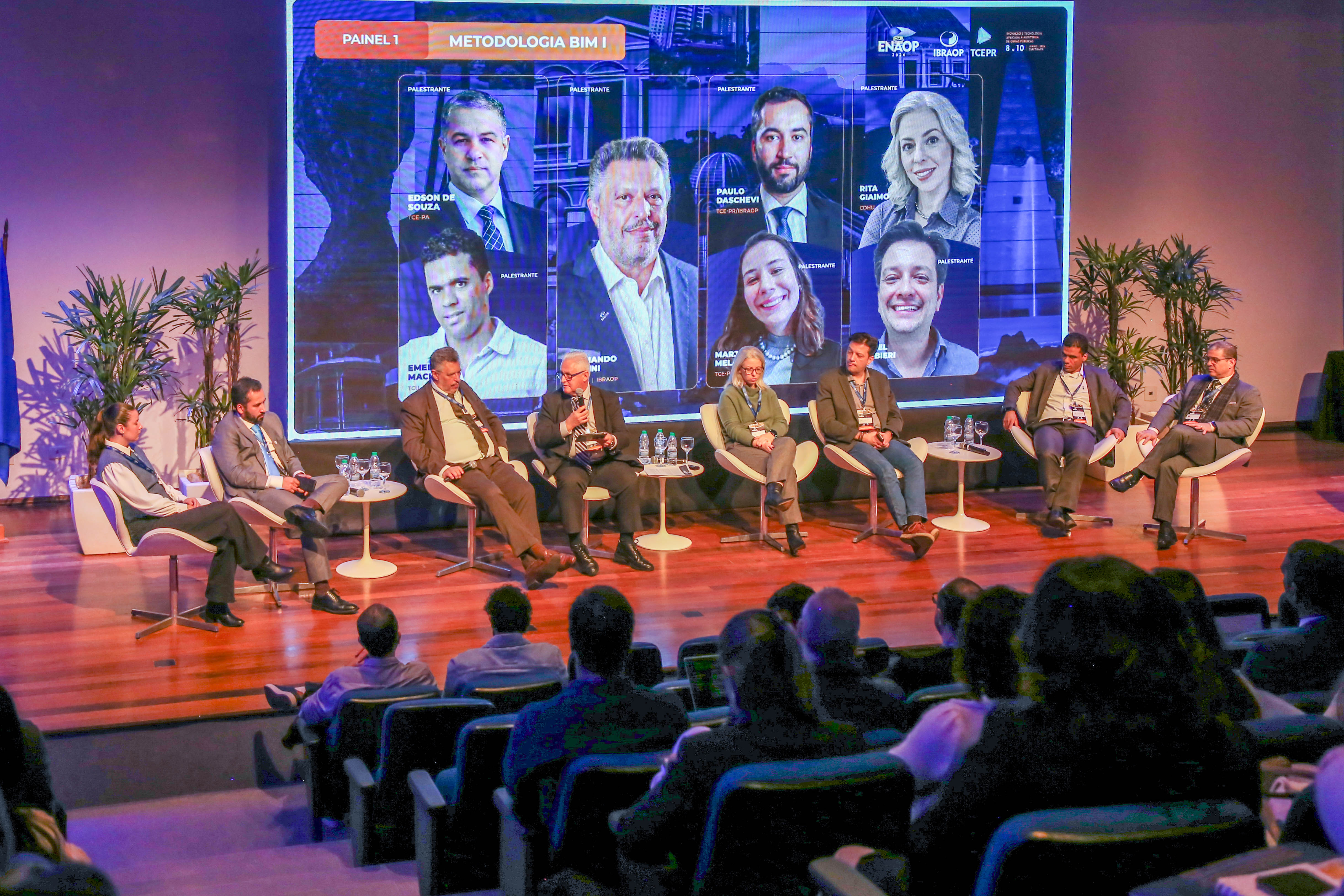 Representantes do TCE-PR participam de painel técnico no segundo dia do Enaop 2026