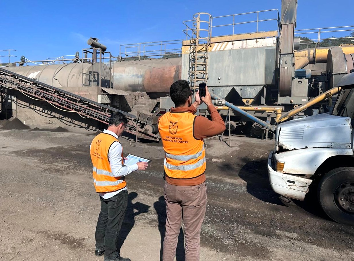 COP - Fiscalização de obras de pavimentação nos municípios - Usina de asfalto